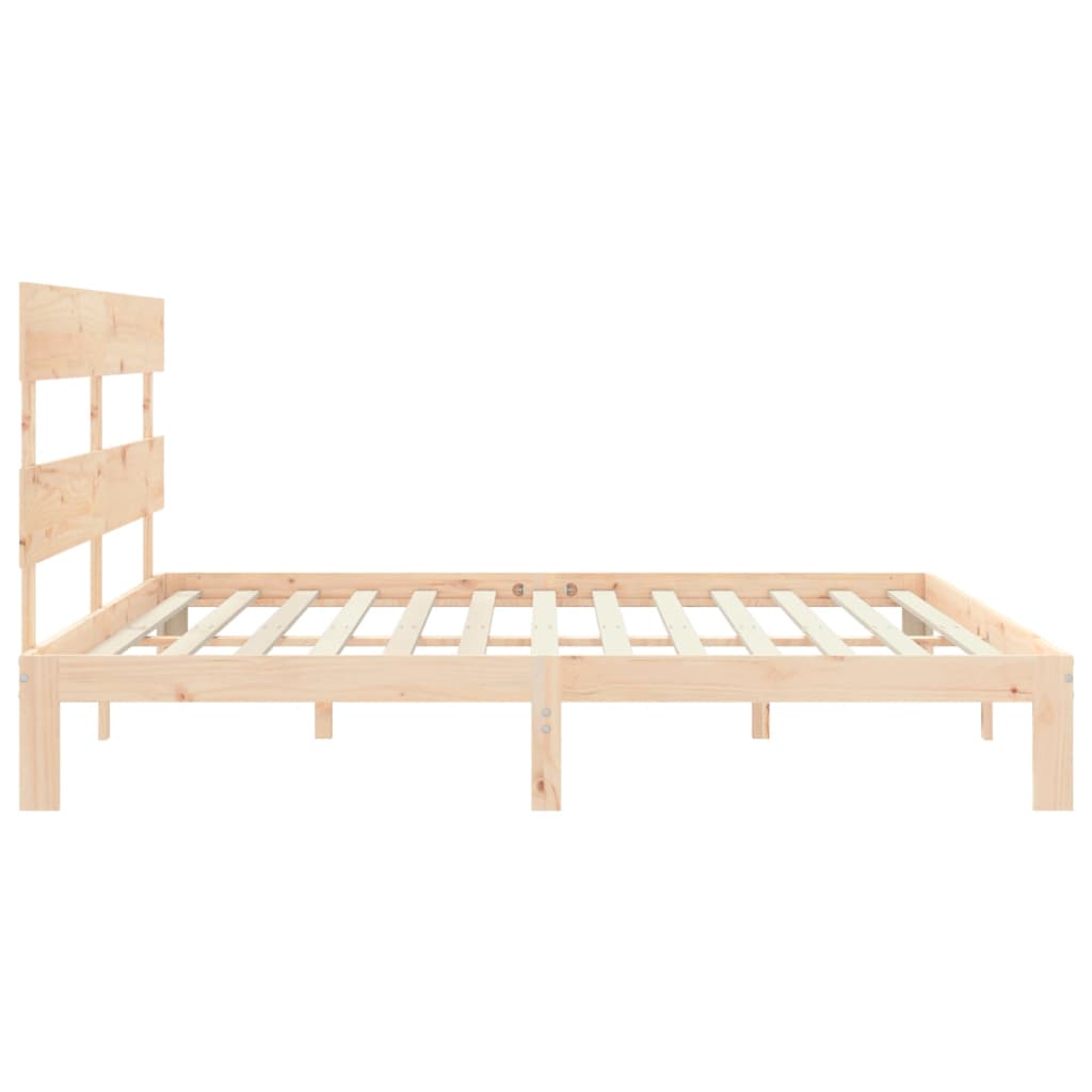 Giroletto senza Materasso 200x200 cm in Legno Massello di Pino