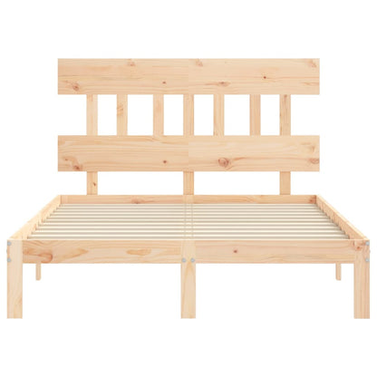 Letto senza Materasso 140x190 cm in Legno Massello di Pino | homemem39