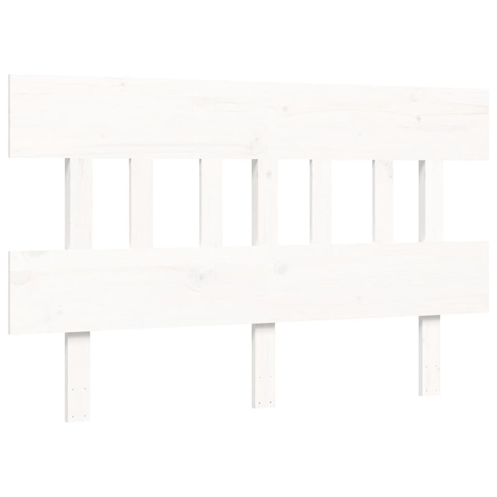 Letto senza Materasso Bianco 140x190 cm Legno Massello di Pino | homemem39