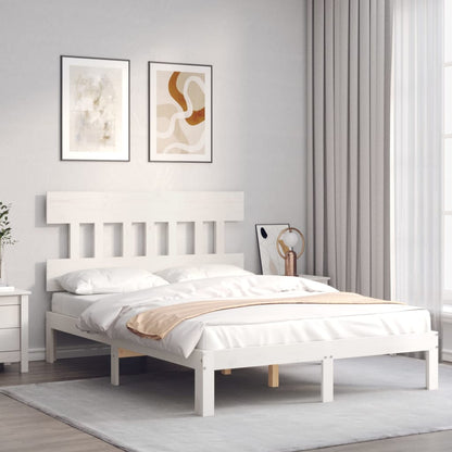 Giroletto senza Materasso Bianco 120x200 cm Legno Massello Pino | homemem39