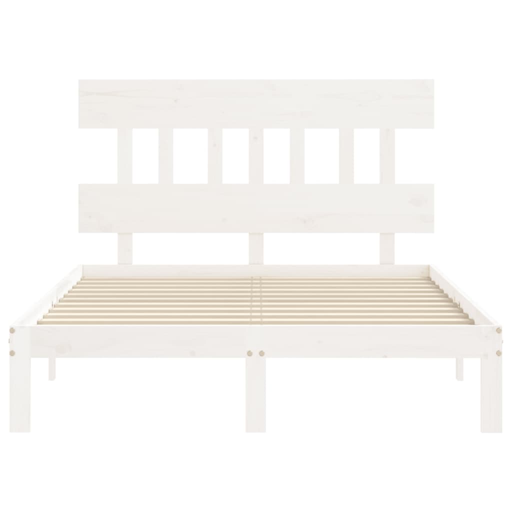 Giroletto senza Materasso Bianco 140x200 cm Legno Massello Pino | homemem39