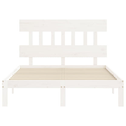 Giroletto senza Materasso Bianco 140x200 cm Legno Massello Pino | homemem39