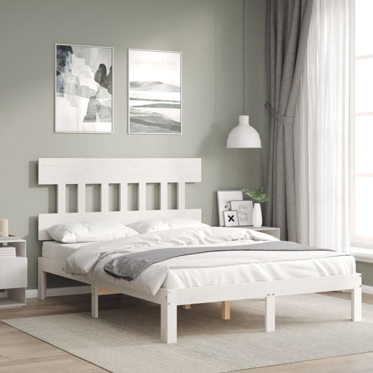 Giroletto senza Materasso Bianco 140x200 cm Legno Massello Pino | homemem39