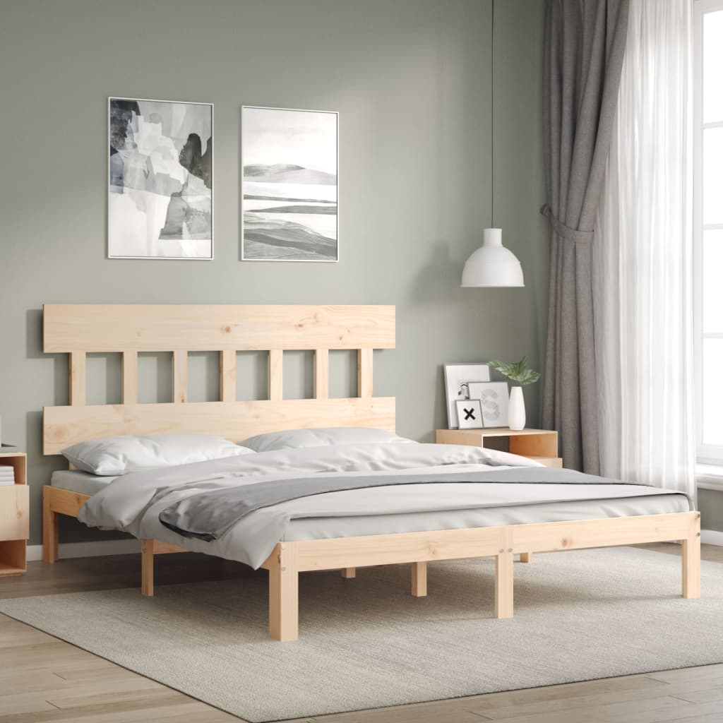 Giroletto senza Materasso 160x200 cm in Legno Massello di Pino | homemem39
