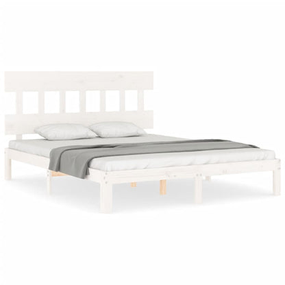 Giroletto senza Materasso Bianco 160x200 cm Legno Massello Pino | homemem39