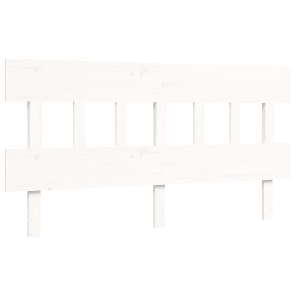 Giroletto senza Materasso Bianco 160x200 cm Legno Massello Pino | homemem39