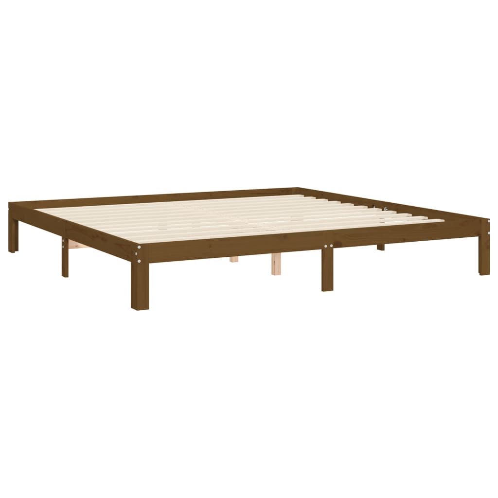 Giroletto con Testiera ambra 200x200 cm in Legno Massello