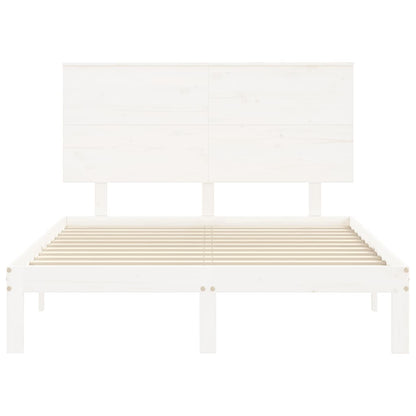Giroletto senza Materasso Bianco 120x200 cm Legno Massello Pino - homemem39