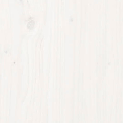 Giroletto con Testiera Bianco King Size in Legno Massello - homemem39