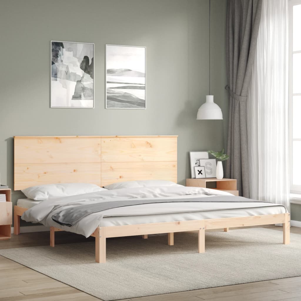 Giroletto senza Materasso 200x200 cm in Legno Massello di Pino | homemem39