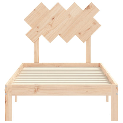 Giroletto senza Materasso 90x200 cm in Legno Massello di Pino