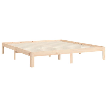Giroletto con Testiera Super King Size in Legno Massello