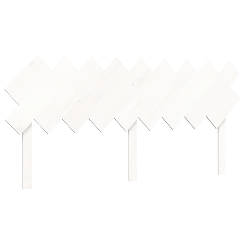 Giroletto Testiera Bianco Super King Size in Legno Massello | homemem39