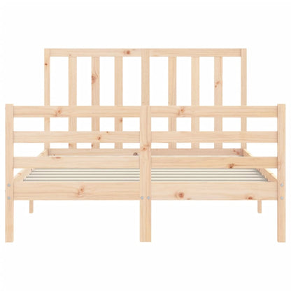 Letto senza Materasso 140x190 cm in Legno Massello di Pino