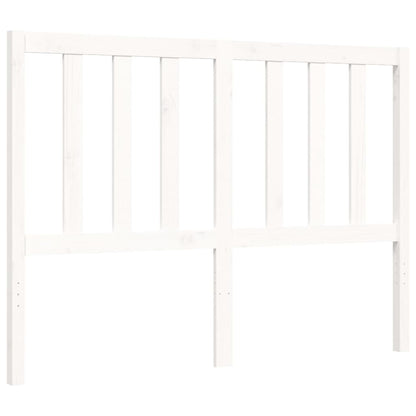 Letto senza Materasso Bianco 140x190 cm Legno Massello di Pino - homemem39