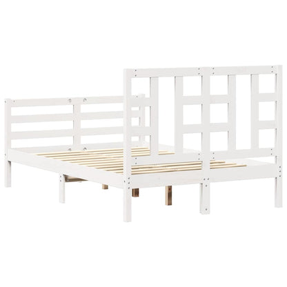Giroletto con Testiera Bianco Small Double Legno Massello