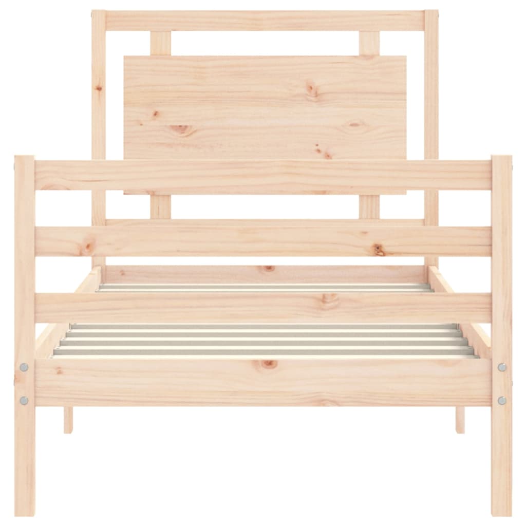 Giroletto con Testiera 100x200 cm in Legno Massello