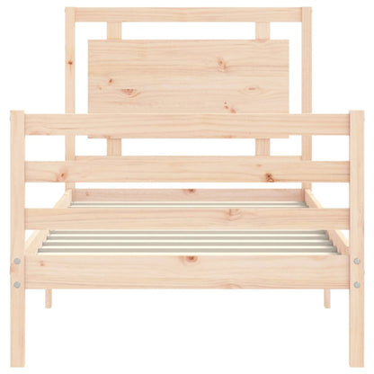 Giroletto con Testiera 100x200 cm in Legno Massello