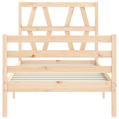 Giroletto con Testiera Single in Legno Massello