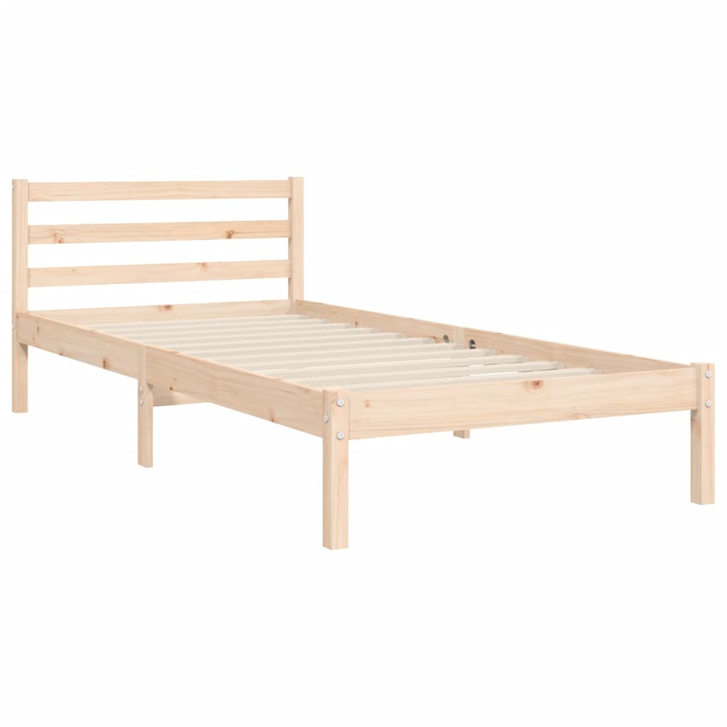 Giroletto con Testiera 100x200 cm in Legno Massello | homemem39