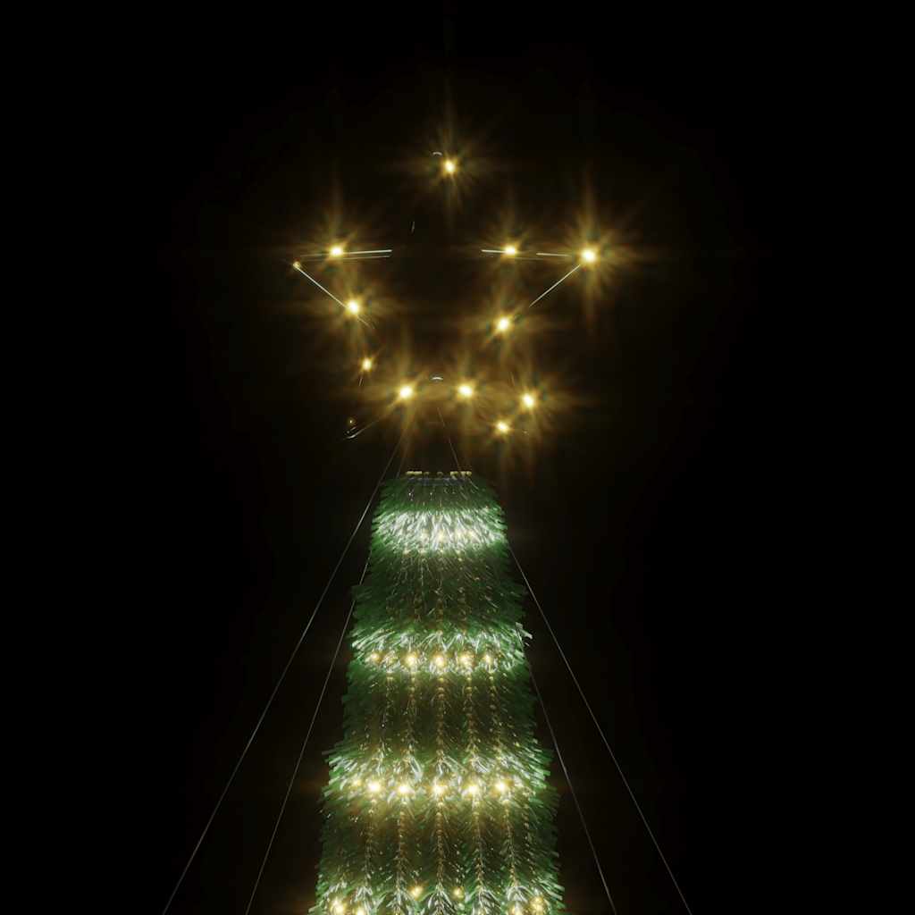Albero di Natale a LED 275 LED Bianco Caldo 180 cm
