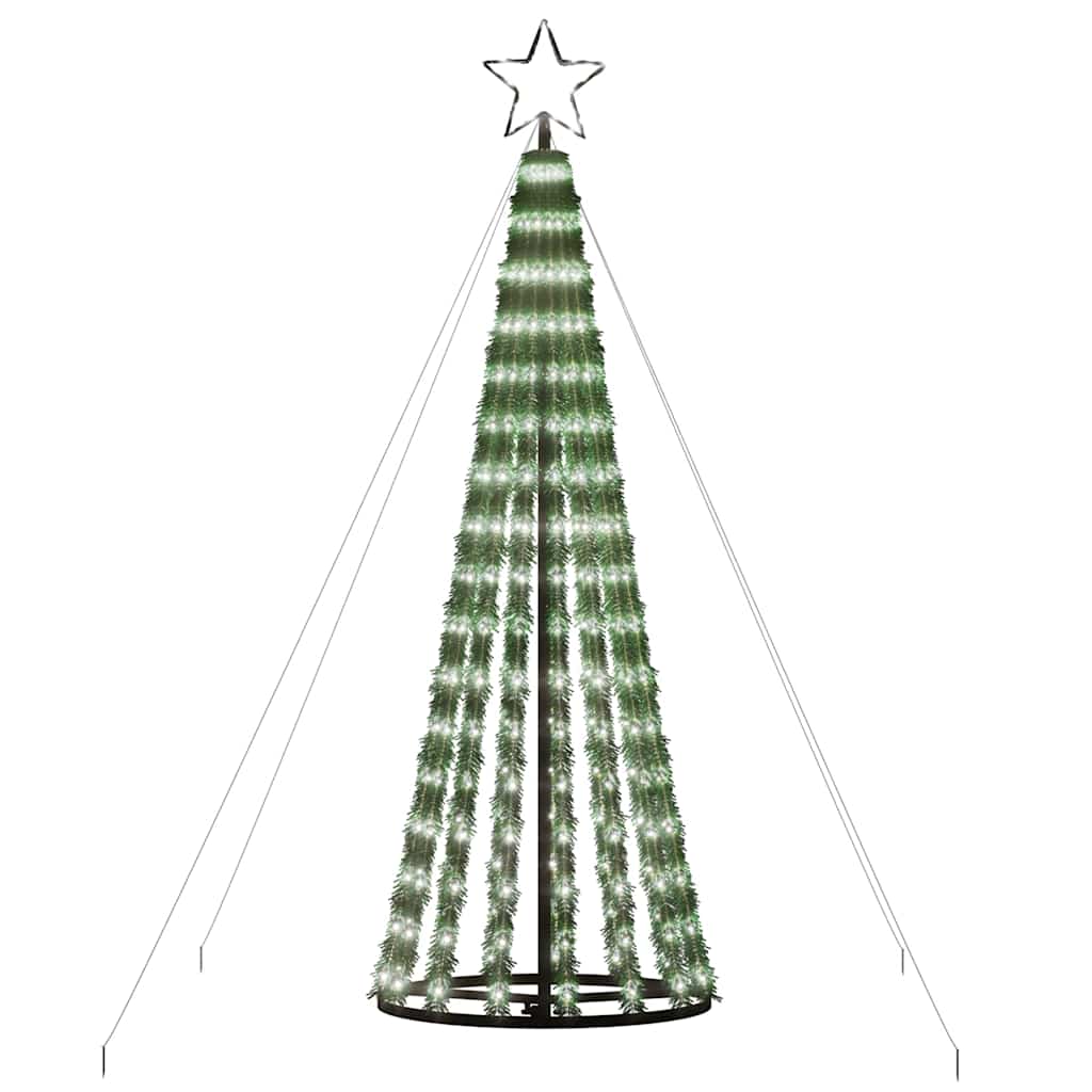 Albero di Natale a LED 275 LED Bianco Freddo 180 cm
