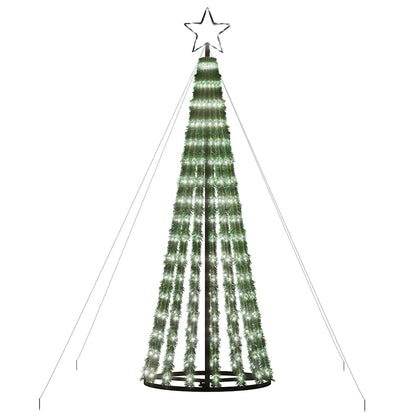 Albero di Natale a LED 275 LED Bianco Freddo 180 cm