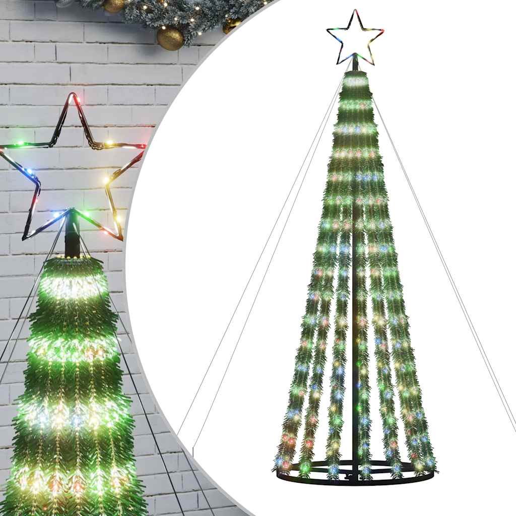 Albero di Natale a LED 275 LED Colorato 180 cm