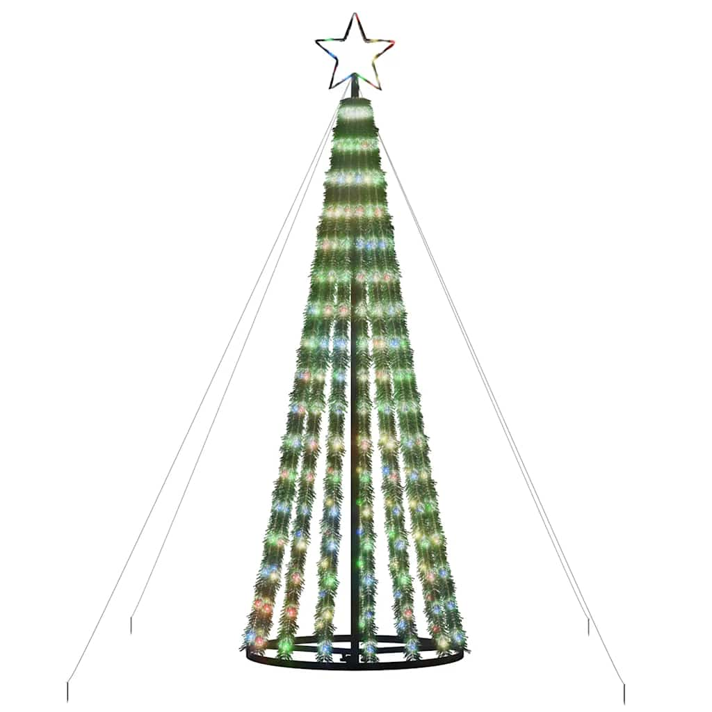 Albero di Natale a LED 275 LED Colorato 180 cm - homemem39