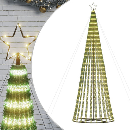 Albero di Natale a LED 688 LED Bianco Caldo 300 cm