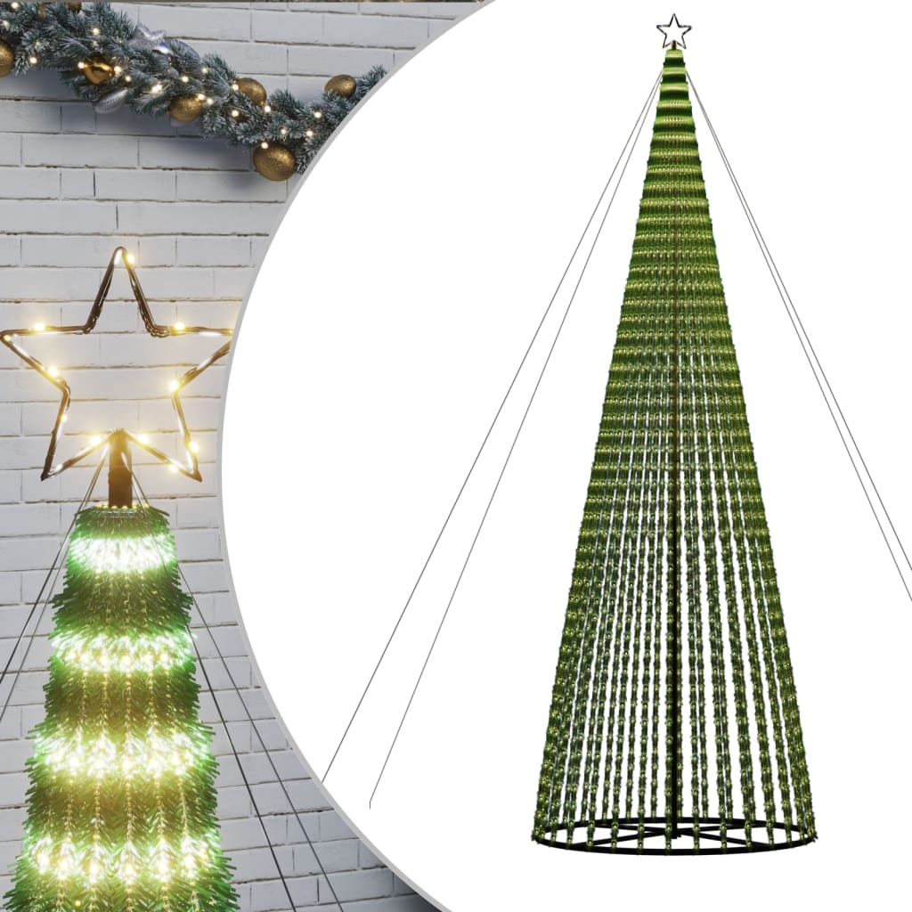 Albero di Natale a LED 1544 LED Bianco Caldo 500 cm - homemem39