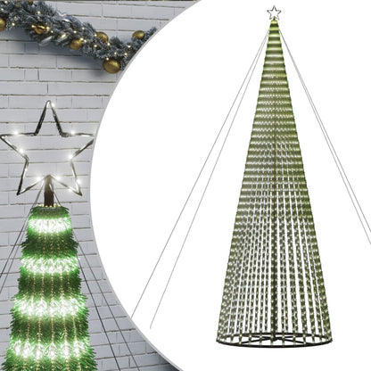 Albero di Natale a LED 1544 LED Bianco Freddo 500 cm
