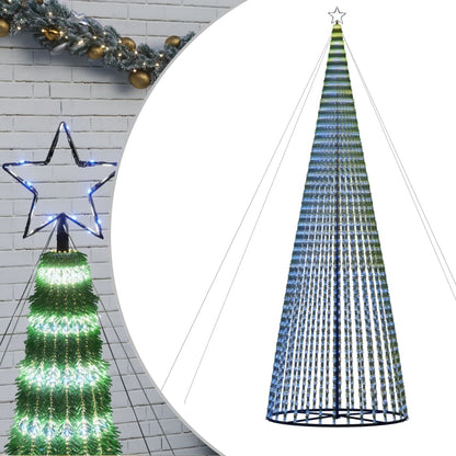 Albero di Natale a LED 1544 LED Blu 500 cm