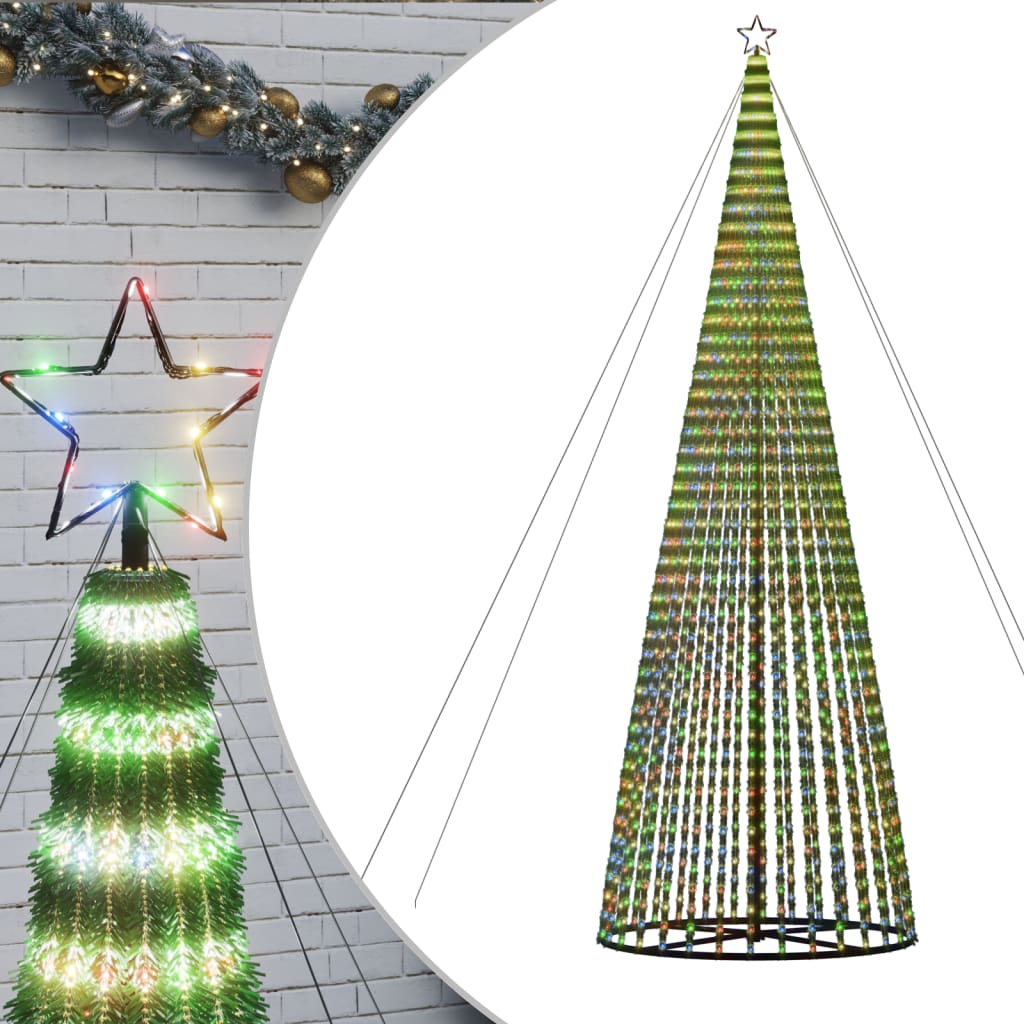 Albero di Natale a LED 1544 LED Colorato 500 cm