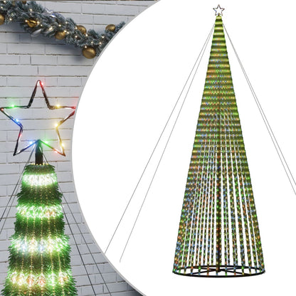 Albero di Natale a LED 1544 LED Colorato 500 cm