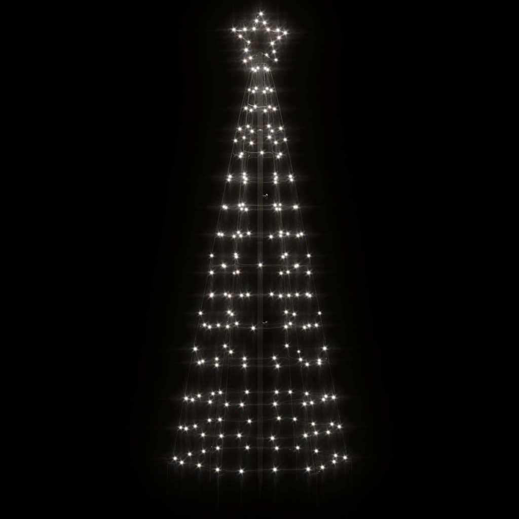 Albero di Natale a LED con Punte 220 LED Bianco Freddo 180 cm