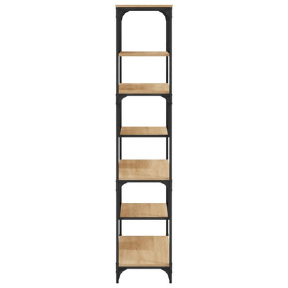 Libreria Rovere Sonoma 81x36x176 cm in Legno Multistrato
