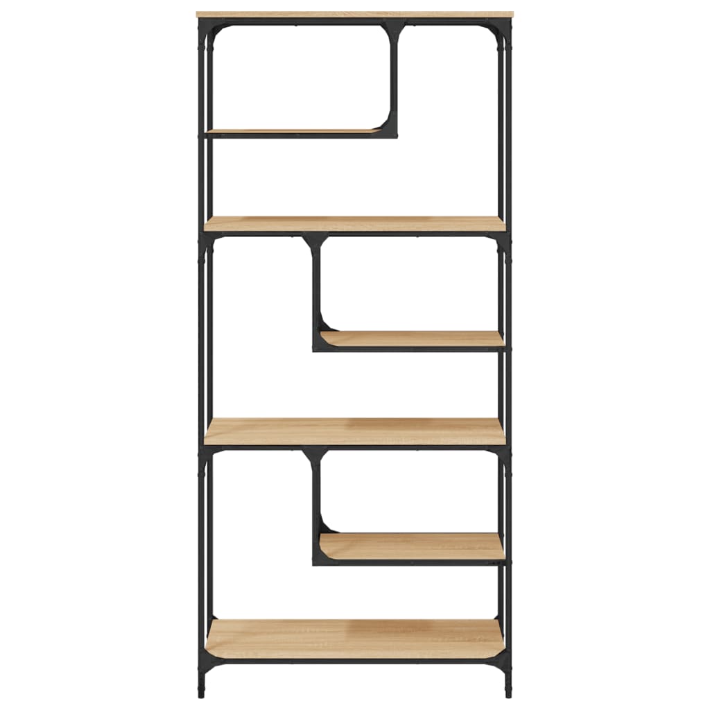 Libreria Rovere Sonoma 81x36x176 cm in Legno Multistrato | homemem39