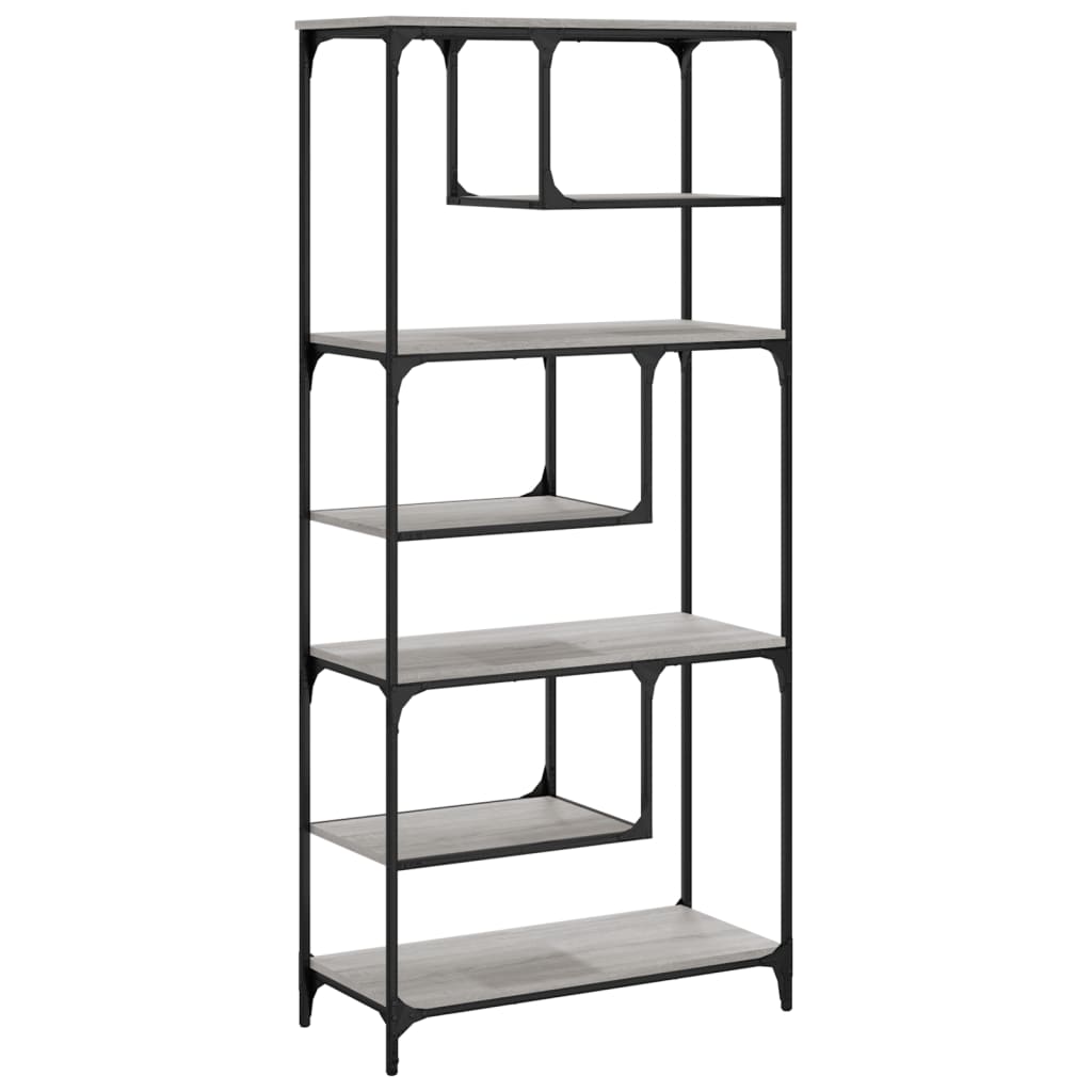 Libreria Grigio Sonoma 81x36x176 cm in Legno Multistrato | homemem39