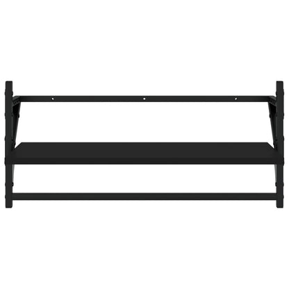 Set Mensole da Parete con Aste 4pz in legno multistrato