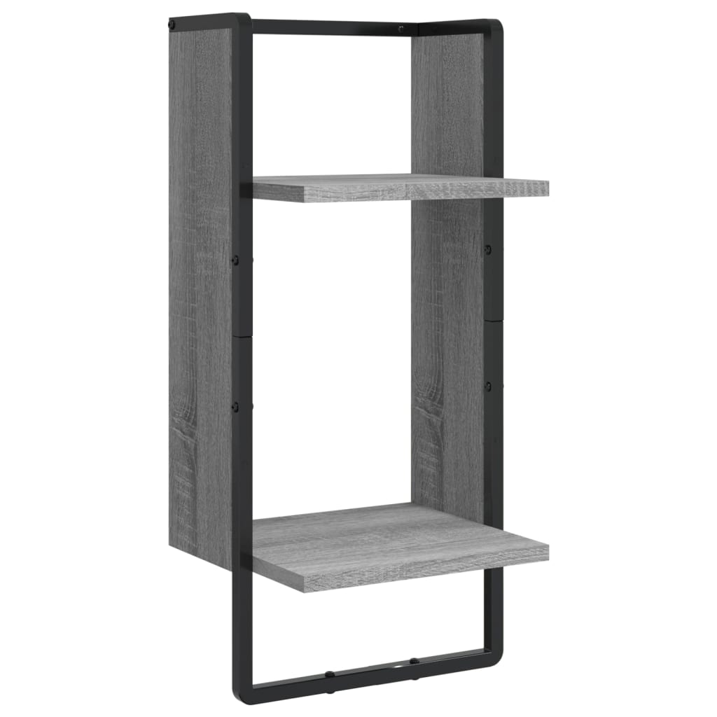 Set Mensole Parete con Aste 6pz legno multistrato
