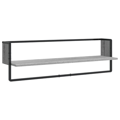 Set Mensole Parete con Aste 6pz legno multistrato