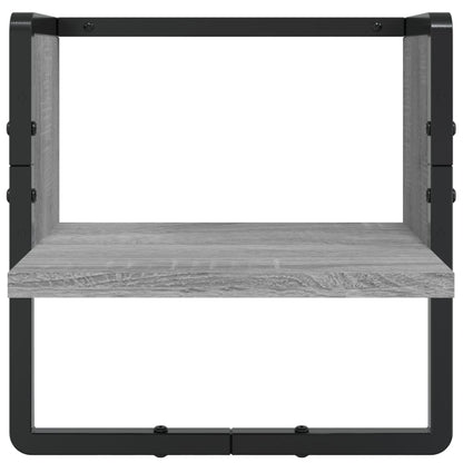 Set Mensole Parete con Aste 6pz legno multistrato