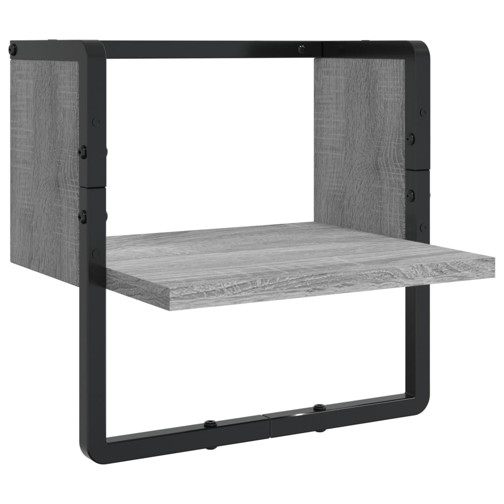 Set Mensole Parete con Aste 6pz legno multistrato