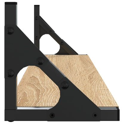 Mensole da Parete 2pz Rovere Sonoma 60x15x15,5 cm | homemem39