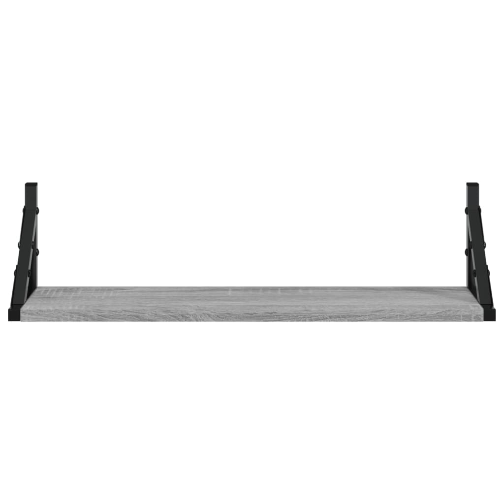 Mensole da Parete 2pz Grigio Sonoma 60x15x15,5 cm | homemem39