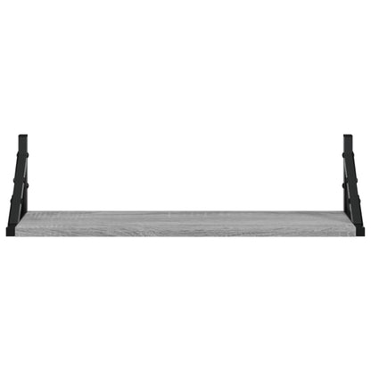 Mensole da Parete 2pz Grigio Sonoma 60x15x15,5 cm | homemem39