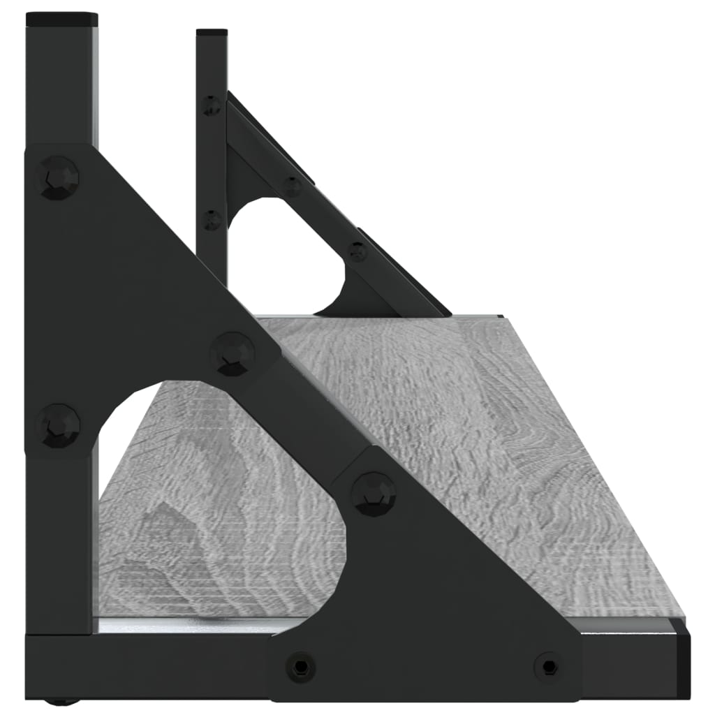 Mensole da Parete 2pz Grigio Sonoma 60x15x15,5 cm | homemem39