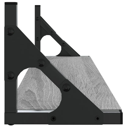 Mensole da Parete 2pz Grigio Sonoma 60x15x15,5 cm | homemem39