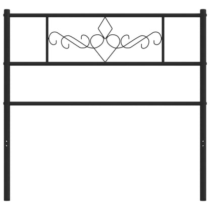 Testiera in Metallo Nero 75 cm - homemem39